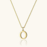 Vintage Letter Initial Gold Necklace