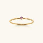 Precious Gemstone Stacker Ring