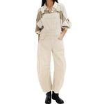 BODIL™ – Vintage Washed Wide-Leg Denim Overalls