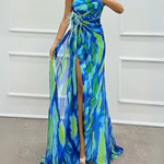Lorna | Vibrant Draped Dress
