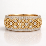 Gold Pavé Harmony Ring