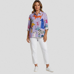 Esperanza | Women's Dog Art Print Casual Shirt