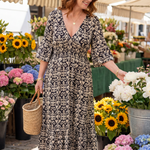 Pauline | Bohemian Midi Dress
