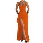 NADIRA™ – Sexy Backless High Split Slip Dress