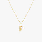 Pearl Initial Pendant Necklace