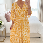 Pauline | Bohemian Midi Dress