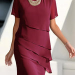 Kimora | Silk Chiffon Pleated Dress