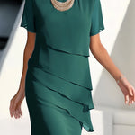 Kimora | Silk Chiffon Pleated Dress