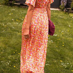Natalie | Flattering Printed Maxi Dress