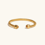 Gold Gemstone Bangle