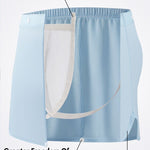 2 Pack Men's Second-Skin Feel Cooling Airflow Soft Lounge Shorts
