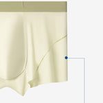 3 Pack Men's Seamless & Comfortable Mid-Rise Icy Silk Trunks