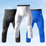 Men's Knee Protection Running & Sports Compression Activewear Tights