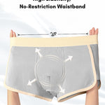 4 Pack Men's Premium Cotton Antibacterial Mid-Rise Ultra-Soft Trunks