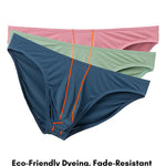 3 Pack Men's Breathable Mesh Sexy Low-Rise Supportive Pouch Bikini