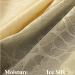 3 Pack Men's Ice Silk 10A Cooling Camellia Satin Lace Briefs
