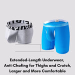 2 Pack Men's Ice Silk Ultra-Soft Mesh Breathable Cooling Comfort Midway Briefs