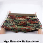 4 Pack Men's Breathable Recycled-Fiber Camo Trunks