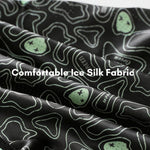 4 Pack Men's Ice Silk Trendy Prints Comfortable Smooth Touch Boxer Briefs