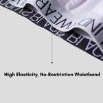 2 Pack Men's Trendy Seamless Waistband Ultra-Soft Fabric Stay-Put Fit Briefs