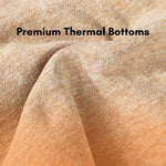 Men's Double-Sided Fleece Thickened Antibacterial Cotton Base Layer Thermal Bottoms