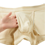 3 Pack Men's Breathable Comfort Double-Sided Access Soft Waffle Cotton Trunks