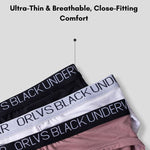 2 Pack Men's Trendy Seamless Waistband Ultra-Soft Fabric Stay-Put Fit Briefs