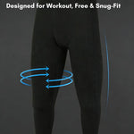 Men's Moisture-Wicking Breathable High-Elasticity Form-Fitting Activewear Tights