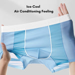 4 Pack Men's Sporty & Breathable Seamless Ice Silk Smooth Trunks