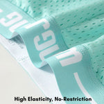 2 Pack Men's Ice Silk Loose-Fit Home Sleep Mesh Breathable Boxer Shorts