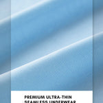 3 Pack Men's Solid Color Thin Breathable Odor-Control Seamless Boxer Briefs