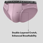 2 Pack Men's U-Pouch Double-Layer Modal Sports Low-Rise Briefs