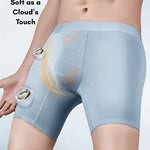 2 Pack Men's Solid Color Loose-Fit Workout Prevent Chafing Boxer Briefs