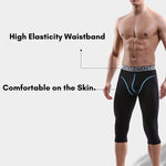 2 Pack Men's Anti-Chafing Workout Quick-Dry & Breathable Activewear Tights