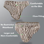 4 Pack Men's Seamless Leopard Print Low-Rise & Quick-Dry Thongs