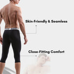 2 Pack Men's Anti-Chafing Workout Quick-Dry & Breathable Activewear Tights