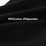 3 Pack Men's Anti-Chafing High-Rise Cotton Sport Supportive Fit Soft Trunks