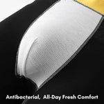 3 Pack Men's Anti-Chafing High-Rise Cotton Sport Supportive Fit Soft Trunks
