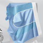 4 Pack Men's Sporty & Breathable Seamless Ice Silk Smooth Trunks