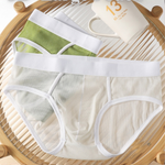 3 Pack Men's High-Stretch & Solid Color Soft Mesh Briefs