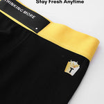 3 Pack Men's Anti-Chafing High-Rise Cotton Sport Supportive Fit Soft Trunks