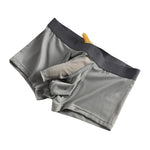 3 Pack Men's Ice Silk Front Split Pouch Breathable Mesh Cooling Comfort Trunks