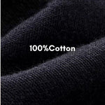 Men's Pure Cotton Mid-Neck Thin Base-Layer Seamless Comfort Thermal Sets