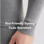 Men's Pure Cotton Mid-Neck Thin Base-Layer Seamless Comfort Thermal Sets