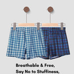 3 Pack Men's Loose Fit Mid-Rise Comfy Waistband Quick-Dry Boxers Shorts