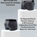 3 Pack Men's Solid Color Low-Rise Seamless Comfort Soft Touch Trunks