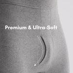 Men's Pure Cotton Mid-Neck Thin Base-Layer Seamless Comfort Thermal Sets