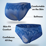4 Pack Men's 3D Pouch & Seamless Lace Accent Comfort Briefs