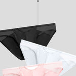 2 Pack Men's Ultra-Soft Modal Sheer Single-Layer Low-Rise Briefs