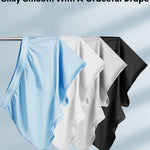 3 Pack Men's Solid Color Thin Breathable Odor-Control Seamless Boxer Briefs